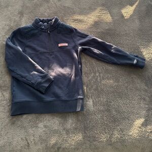 Vineyard Vines S (8-10) Navy Blue Quarter Zip Sweater